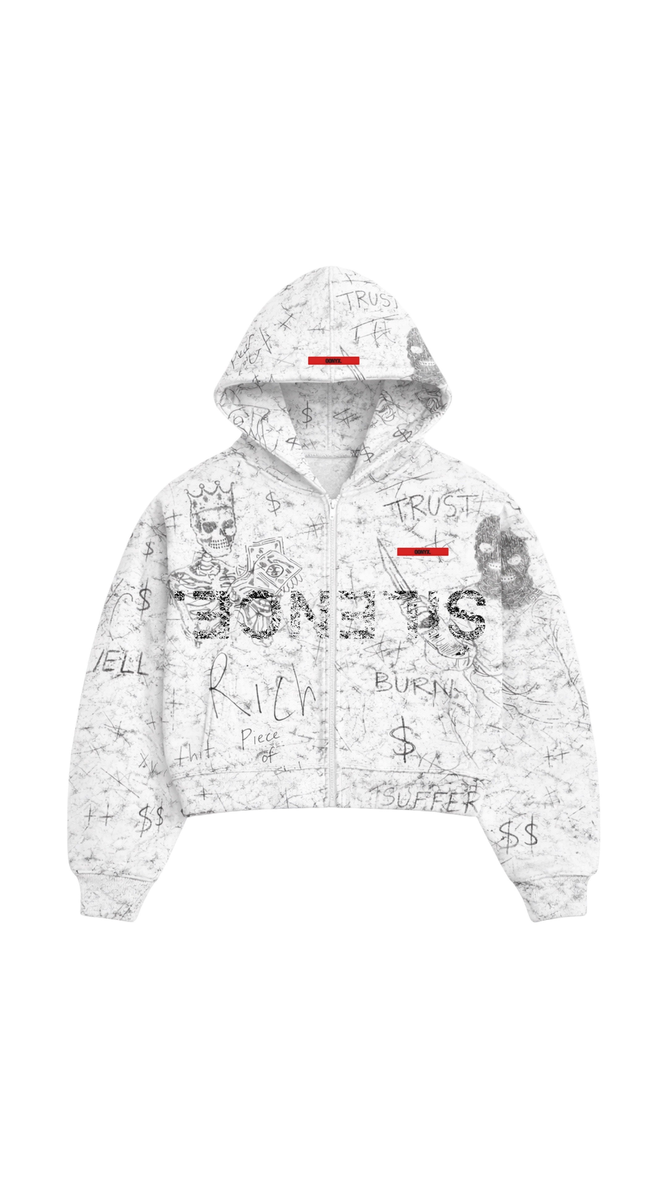 Stencil Zip Up
