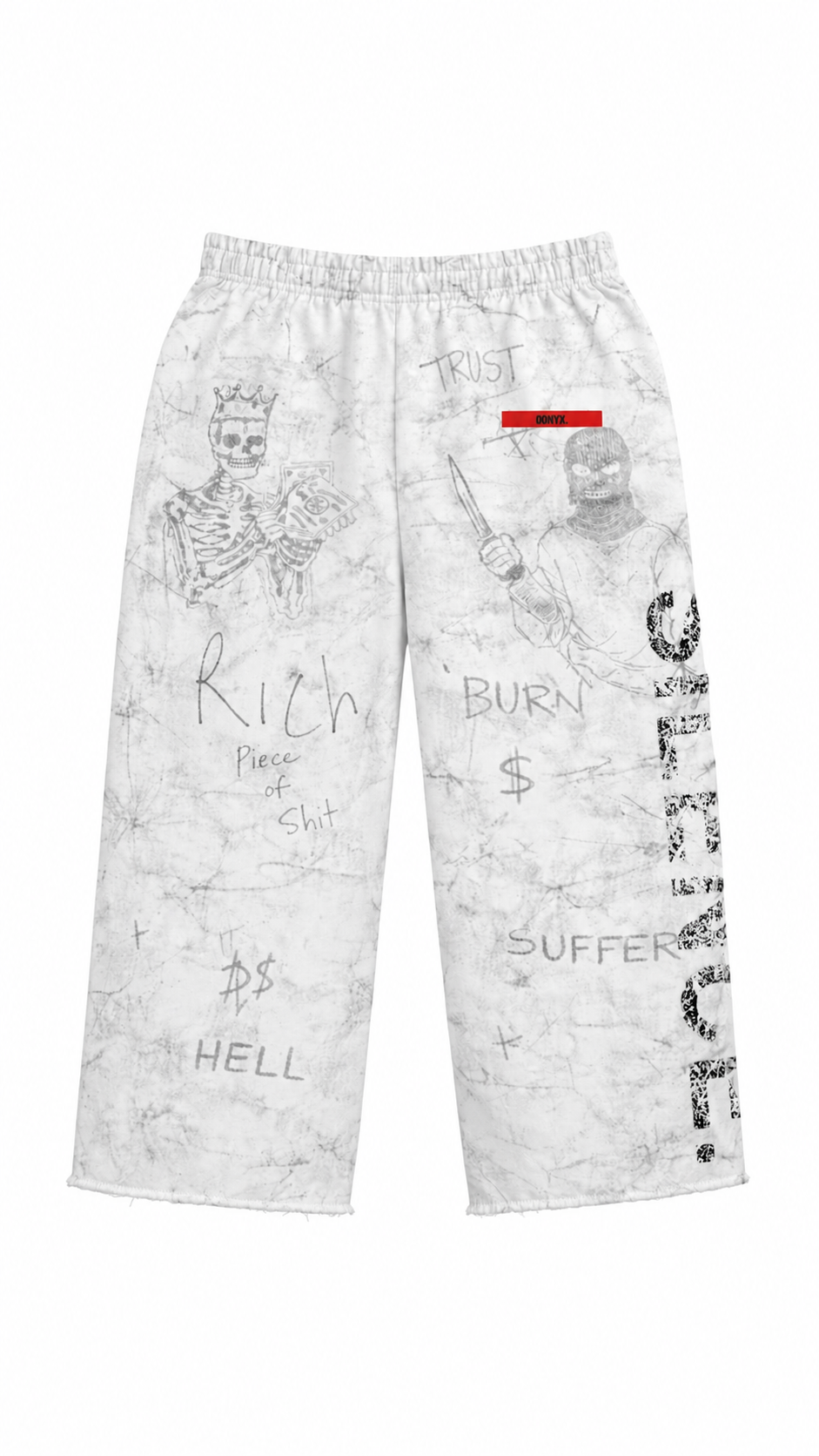 Stencil 3/4 length shorts