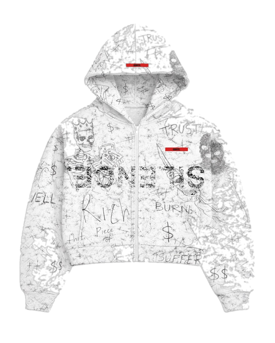 Stencil Zip Up